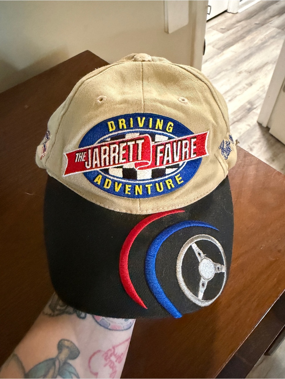 Jarrett Favre Driving Adventure Tan and Black Baseball Cap